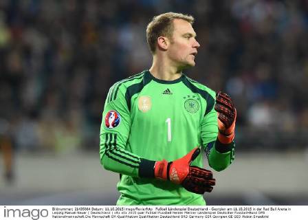 Fußball Länderspiel Deutschland - Georgien am 11.10.2015 in der Red Bull Arena in Leipzig Manuel Neuer ( Deutschland ) xRx