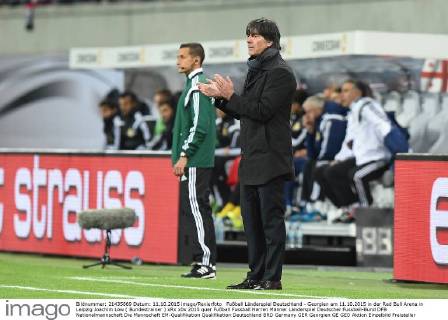 Fußball Länderspiel Deutschland - Georgien am 11.10.2015 in der Red Bull Arena in Leipzig Joachim Löw ( Bundestrainer ) xRx
