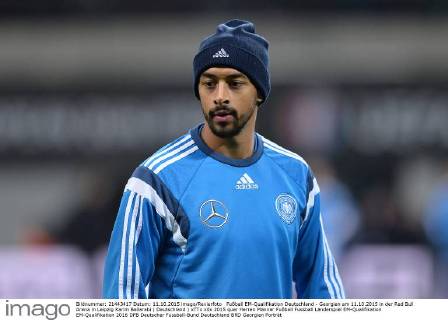 Fußball EM-Qualifikation Deutschland - Georgien am 11.10.2015 in der Red Bull Arena in Leipzig Karim Bellarabi ( Deutschland ) xTTx