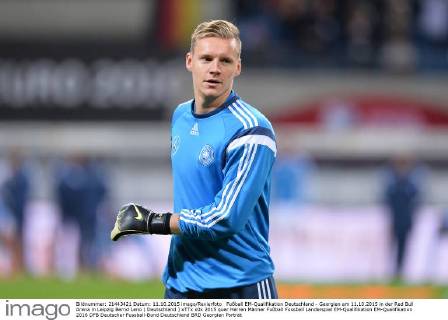 Fußball EM-Qualifikation Deutschland - Georgien am 11.10.2015 in der Red Bull Arena in Leipzig Bernd Leno ( Deutschland ) xTTx