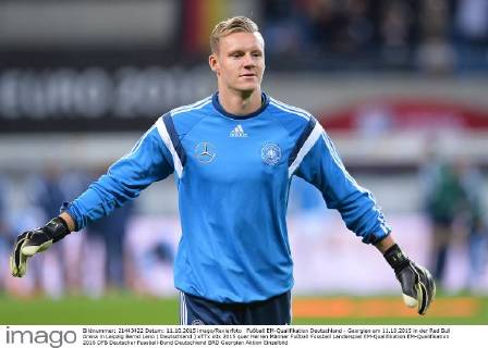Fußball EM-Qualifikation Deutschland - Georgien am 11.10.2015 in der Red Bull Arena in Leipzig Bernd Leno ( Deutschland ) xTTx