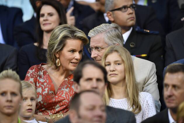 Queen Mathilde of Belgium, King Philippe - Filip of Belgium and Crown Princess Elisabeth pictured at the 2016 edition of the AG Insurance Memorial Van Damme IAAF Diamond League athletics meeting, Friday 09 September 2016 in Brussels. NICOLASxLAMBERT x04927415x