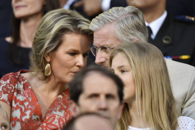 Queen Mathilde of Belgium, King Philippe - Filip of Belgium and Crown Princess Elisabeth pictured at the 2016 edition of the AG Insurance Memorial Van Damme IAAF Diamond League athletics meeting, Friday 09 September 2016 in Brussels. NICOLASxLAMBERT x04927416x