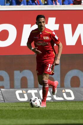 Fußball 2. Liga 28. Spieltag Fortuna Düsseldorf - 1. FC Union Berlin am 09.04.2017 in der Esprit-Arena in Düsseldorf Kenny Redondo (Union Berlin 18), WD