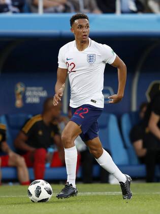 Trent Alexander-Arnold of England during the 2018 FIFA World Cup WM Weltmeisterschaft Fussball Russia group G match between England and Belgium at the Kalingrad stadium on June 28, 2018 in Kaliningrad, Russia FIFA World Cup 2018 Russia 2017 2018 xVIxVIxImagesx xMauricexvanxSteenxWKxIVx 11339582