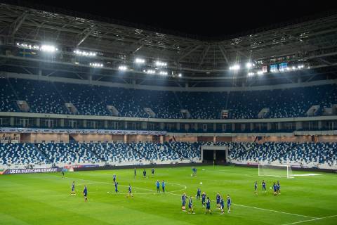 181010 Players of Sweden during a training session on October 10, 2018 in Kaliningrad. Photo: Petter Arvidson BILDBYRN kod PA 92126 Copyright: PETTERxARVIDSON BB181010PA070