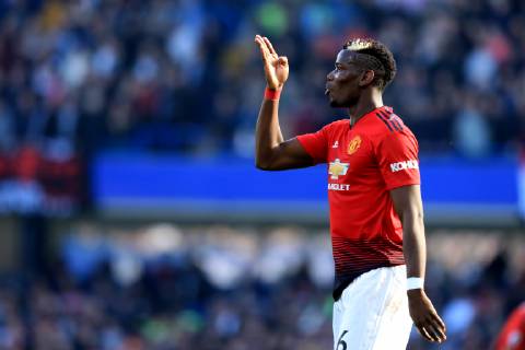 20th October 2018, Stamford Bridge, London, England; EPL Premier League football, Chelsea versus Manchester United ManU Paul Pogba of Manchester United  ActionPlus12071341 ShaunxBrooks