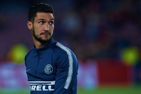 October 24, 2018 - Barcelona, Barcelona, Spain - Matteo Politano of FC Internazionale looks on during the UEFA Champions League group B match between FC Barcelona Barca and FC Internazionale at Camp Nou on October 24, 2018 in Barcelona, Spain FC Barcelona v FC Internazionale - UEFA Champions League Group B - ZUMAn230 20181024_zaa_n230_1196 Copyright: xSergioxLopezx
