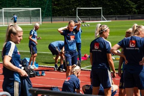 190623 Amanda Ilestedt of Sweden during a training session on June 23, 2019 in Paris. Photo: Simon Hastegard Bildbyran Kod SH 180083 bbeng fotboll football fotball soccer dam women kvinner frankrike france vm vm 2019 verdensmesterskap världsmästerskap fifa women s world cup 2019 world cup sverige sweden träning Copyright: SIMONxHASTEGARD BB190623SH013