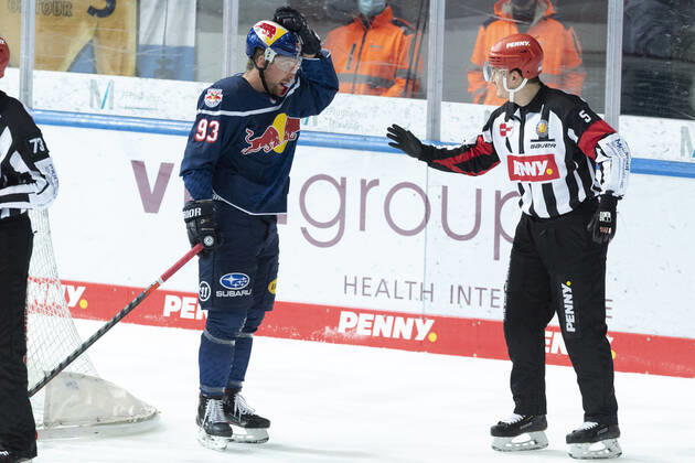 MAXIMILIAN KASTNER EHC Red Bull München, EHC RedBull Muenchen vs. Nuernberg IceTigers, Olympia Eisstadion, Muenchen. 28.12.2020 Â