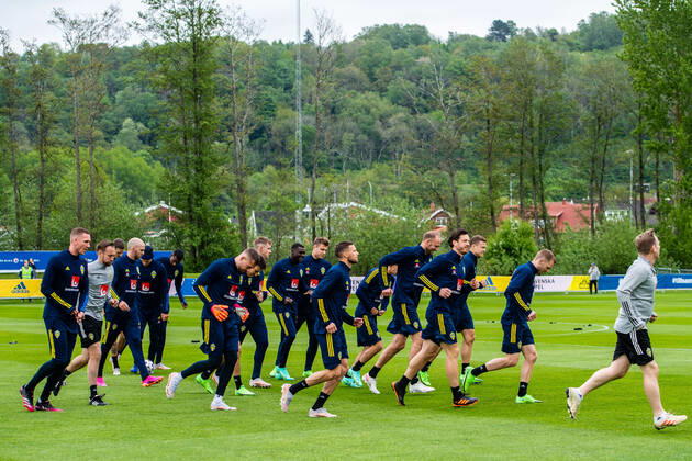 210525 Players of Sweden during a training session with the Swedish national football team on May 25, 2021 in Bastad. Photo: Ludvig Thunman BILDBYRAN kod LT LT0166 fotboll football soccer fotball landskamp träning practice training sverige sweden sverige a bbeng Copyright: LUDVIGxTHUNMAN BB210525LT016