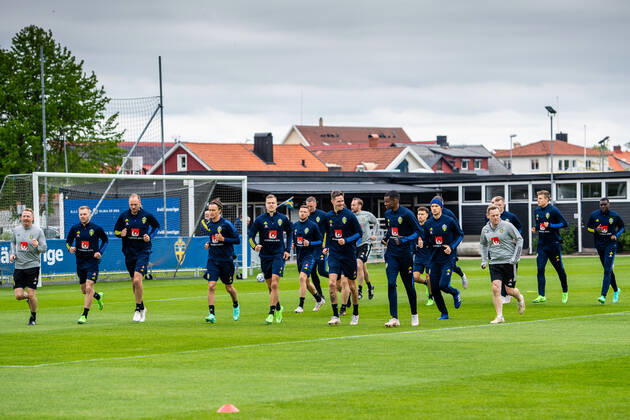 210525 Players of Sweden during a training session with the Swedish national football team on May 25, 2021 in Bastad. Photo: Ludvig Thunman BILDBYRAN kod LT LT0166 fotboll football soccer fotball landskamp träning practice training sverige sweden sverige a bbeng Copyright: LUDVIGxTHUNMAN BB210525LT025