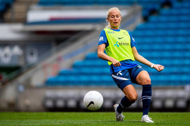 210915 Guro Bergsvand of the Norwegian women s national football team during a training session on September 15, 2021 in Oslo. Photo: Vegard Wivestad Grott BILDBYRAN kod VG VG0167 fotboll football soccer fotball vm-kval kval fifa women s world cup qualifier qualifier träning practice training trening norge norway dam bbeng Copyright: VEGARDxWIVESTADxGRoTT BB210915VG019