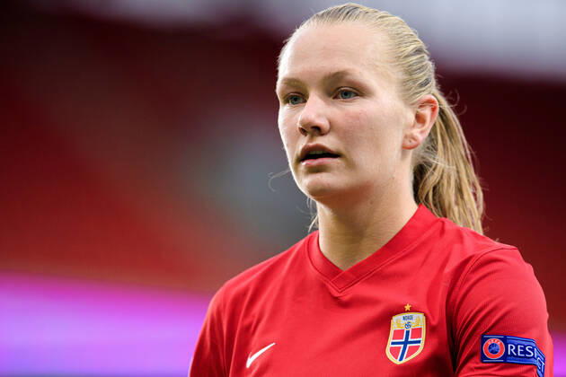 210916 Frida Maanum of Norway during the FIFA Women s World Cup Qualifier football match between Norway and Armenia on September 16, 2021 in Oslo. Photo: Vegard Wivestad Grott BILDBYRAN kod VG VG0168 bbeng fotball soccer football fotboll FIFA World Cup, WM, Weltmeisterschaft, Fussball qualifiers vm-kvalifisering kvinner vm kvalik landskamp dam norge norway armenia Copyright: VEGARDxWIVESTADxGRoTT BB210916VG065