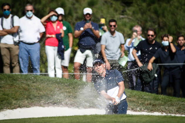 October 9, 2021, MADRID, MADRID, SPAIN: Grant Forrest of Scotland in action during the Acciona Open Espana of Golf, Spain Open, at Casa de Campo on October 09, 2021, in Madrid, Spain. MADRID SPAIN - ZUMAa181 20211009_zaa_a181_102 Copyright: xOscarxJ.xBarrosox