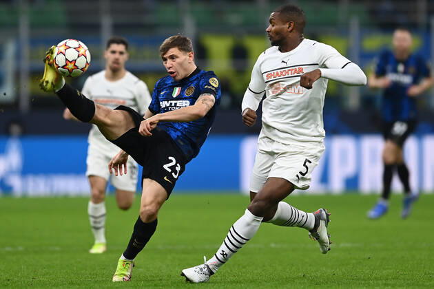 Db Milano 24 11 2021 - Champions League Inter-Shakhtar Donetsk foto Daniele Buffa Image nella foto: Nicolo Barella-Marlon