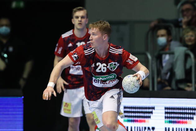 Jonathan Edvardsson (TSV Hannover-Burgdorf,26) - Handball Bundesliga Saison 2021-2022 SC Magdeburg vs. TSV Hannover-Burgdorf in der GETEC Arena in Magdeburg - Aktion,Mann,Männer,Handball,Deutschland,31.03.2022