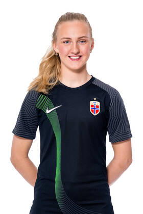 220407 Goalkeeper Sunniva Skoglund of the Norwegian women?s national football team poses for a portrait on April 4, 2022 in Oslo. Photo: Vegard Grott BILDBYRAN kod VG VG0262 bbeng fotball fotboll football norge norway a kvinner portrett porträtt portraits dam Copyright: VEGARDxGRoTT BB220407VG190