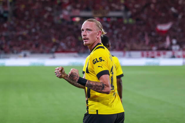 12.08.2022, Fussball, Saison 2022 2023, 1. Bundesliga, SC Freiburg - Borussia Dortmund, Marius Wolf (Borussia Dortmund), Foto: Dennis Ewert RHR-FOTO xRHR-FOTO DEx