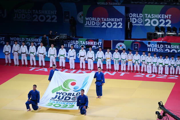 General view, OCTOBER 8, 2022 - Judo : World Judo Championships Tashkent 2022 opening ceremony at Humo Arena in Tashkent, Uzbekistan. Noxthirdxpartyxsales (200798475)