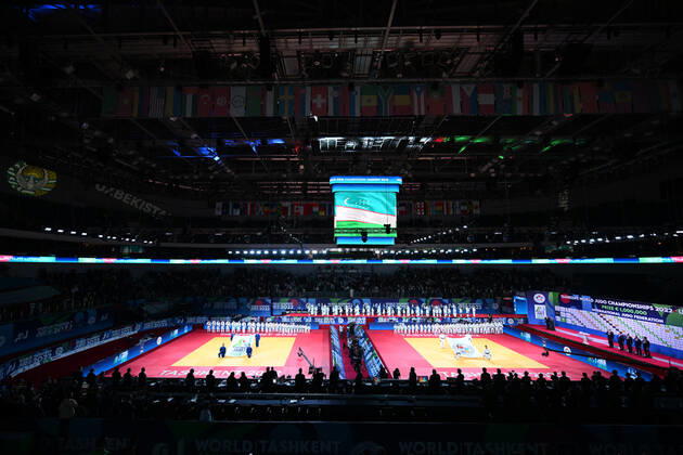 General view, OCTOBER 8, 2022 - Judo : World Judo Championships Tashkent 2022 opening ceremony at Humo Arena in Tashkent, Uzbekistan. Noxthirdxpartyxsales (200798481)