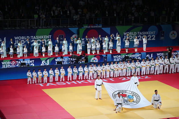 General view, OCTOBER 8, 2022 - Judo : World Judo Championships Tashkent 2022 opening ceremony at Humo Arena in Tashkent, Uzbekistan. Noxthirdxpartyxsales (200798499)