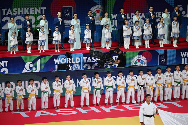 General view, OCTOBER 8, 2022 - Judo : World Judo Championships Tashkent 2022 opening ceremony at Humo Arena in Tashkent, Uzbekistan. Noxthirdxpartyxsales (200798503)