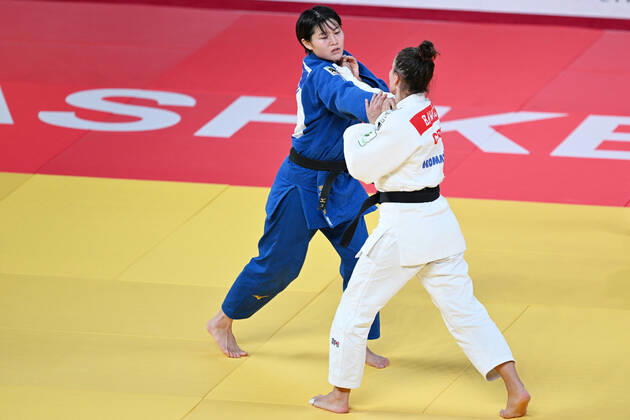 Shiho Tanaka (JPN), OCTOBER 10, 2022 - Judo : World Judo Championships Tashkent 2022 Women s -70kg Semi-Final match at Humo Arena in Tashkent, Uzbekistan. Noxthirdxpartyxsales (200867768)