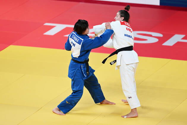 Shiho Tanaka (JPN), OCTOBER 10, 2022 - Judo : World Judo Championships Tashkent 2022 Women s -70kg Semi-Final match at Humo Arena in Tashkent, Uzbekistan. Noxthirdxpartyxsales (200867774)