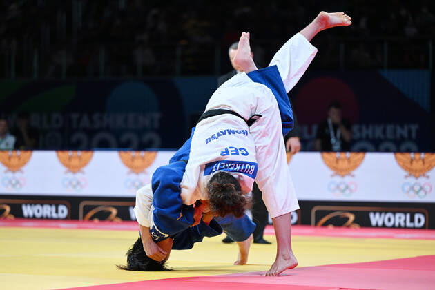 Shiho Tanaka (JPN), OCTOBER 10, 2022 - Judo : World Judo Championships Tashkent 2022 Women s -70kg quarterfinal match at Humo Arena in Tashkent, Uzbekistan. Noxthirdxpartyxsales (200867857)