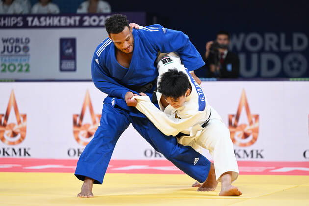 Goki Tajima (JPN), OCTOBER 13, 2022 - Judo : World Judo Championships Tashkent 2022 Team 2nd round match at Humo Arena in Tashkent, Uzbekistan. Noxthirdxpartyxsales (201100120)