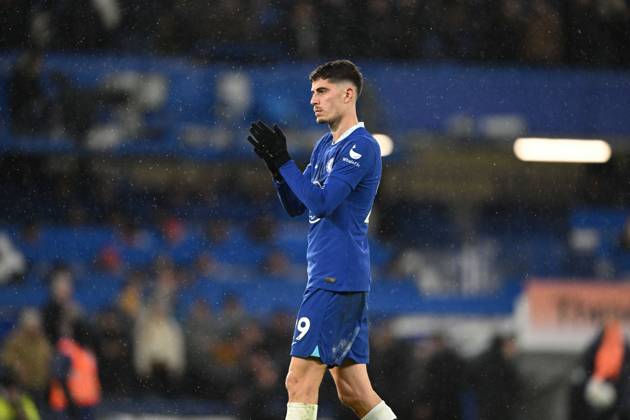 Chelsea v Bournemouth Premier League 27 12 2022. Chelsea midfielder Kai Havertz (29) applauds the fans after the Premier League match between Chelsea and Bournemouth at Stamford Bridge, London, England on 27 December 2022. London Stamford Bridge Greater London England Editorial use only DataCo restrictions apply See www.football-dataco.com , Copyright: xSimonxTraylenx PSI-16605-0026
