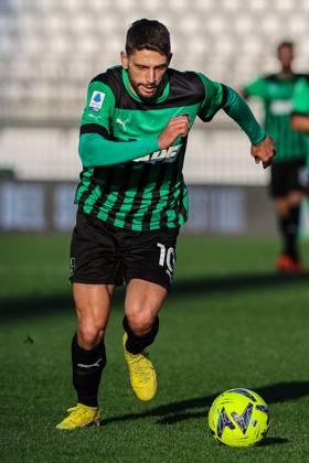 Domenico Berardi of US Sassuolo in action during Serie A 2022 23 football match between AC Monza and US Sassuolo at U-Power Stadium, Monza, Italy on January 22, 2023 - Monza U-Power Stadium Monza Italy Copyright: xEPhotopressx SP24-520-027