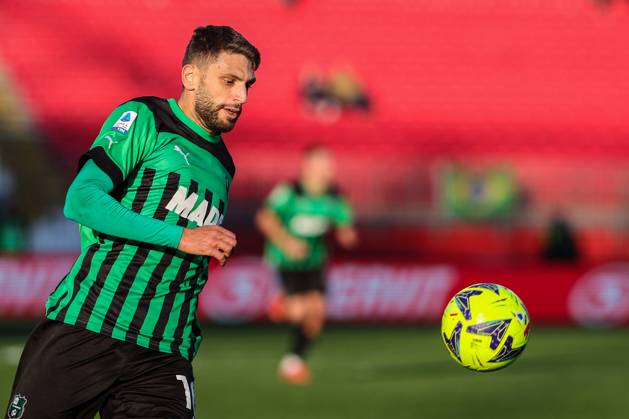 Domenico Berardi of US Sassuolo in action during Serie A 2022 23 football match between AC Monza and US Sassuolo at U-Power Stadium, Monza, Italy on January 22, 2023 - Monza U-Power Stadium Monza Italy Copyright: xEPhotopressx SP24-520-028