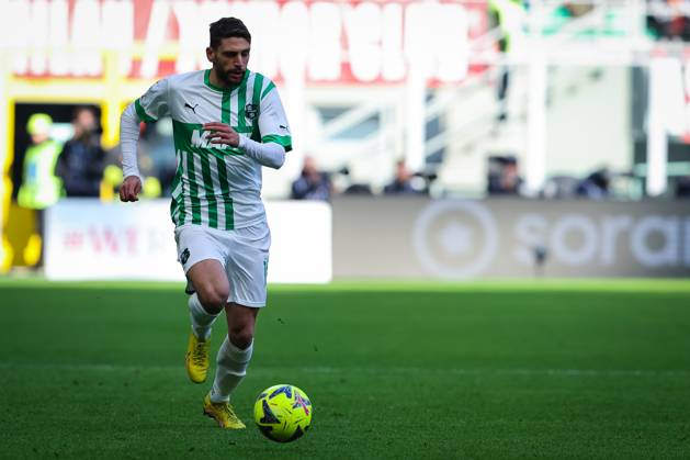 Domenico Berardi of US Sassuolo in action during Serie A 2022 23 football match between AC Milan and US Sassuolo at San Siro Stadium, Milan, Italy on January 29, 2023 - Milan Stadio San Siro Milan Italy Copyright: xEPhotopressx SP24-526-049