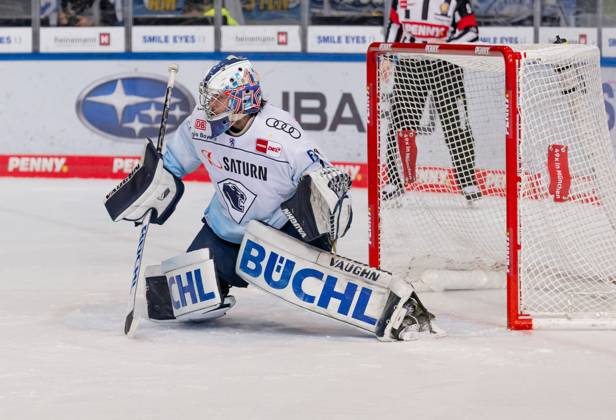 Jonas Stettmer (Torwart, ERC Ingolstadt Panther, 1). EHC Red Bull Muenchen gegen ERC Ingolstadt, Eishockey, DEL, Playoffs, Finale Spiel 5, Saison 2022 2023, 23.04.2023. EHC Red Bull Muenchen gegen ERC Ingolstadt, Eishockey, DEL, Playoffs, Finale Spiel 5, Saison 2022 2023, 23.04.2023. Muenchen Copyright: xEibner-Pressefoto HeikexFeinerx EP_HFR
