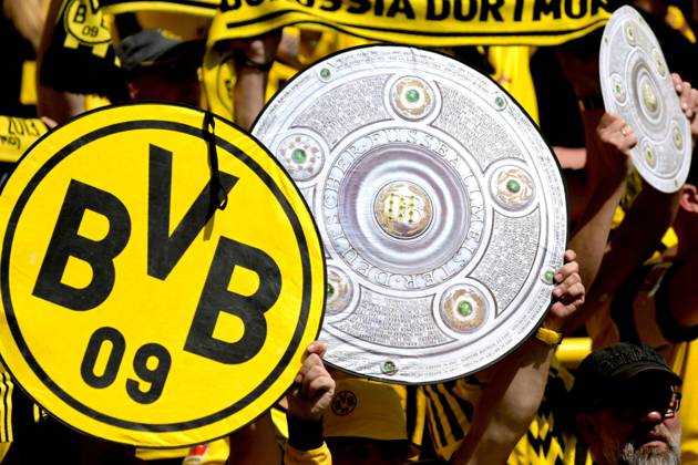 DORTMUND - Borussia Dortmund supporters ahead of the Bundesliga match between Borussia Dortmund and 1 FSV Mainz 05 at the Signal Iduna Park on May 27, 2023 in Dortmund, Germany. AP Dutch Height Bundesliga 2022 2023 xVIxANPxSportx xGerritxvanxKeulenxIVx 470317306 originalFilename: 470317306