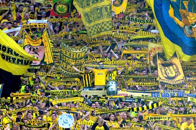 DORTMUND - Borussia Dortmund supporters ahead of the Bundesliga match between Borussia Dortmund and 1 FSV Mainz 05 at the Signal Iduna Park on May 27, 2023 in Dortmund, Germany. AP Dutch Height Bundesliga 2022 2023 xVIxANPxSportx xGerritxvanxKeulenxIVx 470317338 originalFilename: 470317338