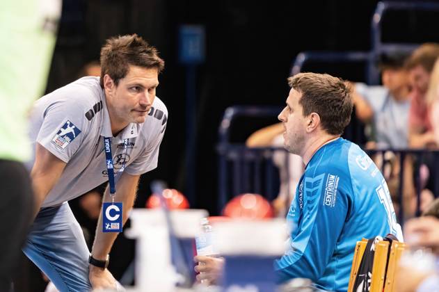 Carsten Lichtlein (MT Melsungen, Torwarttrainer), Nebojsa Simic (MT Melsungen, 16) Handball Verein Hamburg vs. MT Melsungen, Handball, Bundesliga, Spieltag 34, Saison 2022 2023, 11.06.2023 Handball Sport Verein Hamburg vs. MT Melsungen, Handball, Bundesliga, Spieltag 34, Saison 2022 2023, 11.06.2023 Hamburg Copyright: xEibner-Pressefoto MarcelxvonxFehrnx EP_EER