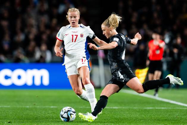 230720 Julie Blakstad of Norway during the FIFA Women s World Cup football match between New Zealand and Norway on July 20, 2023 in Auckland. Photo: Vegard Grott BILDBYRAN kod VG VG0487 bbeng fotball fotboll football norge norway a kvinner dam fotbolls-vm fotball vm kvinner världsmästerskap verdensmesterskap vm fifa womens world cup day 1 nya zeeland new zealand Copyright: VEGARDxGRoTT BB230720VG019