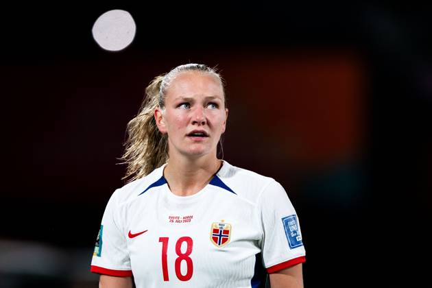 230725 Frida Maanum of Norway during the FIFA Women s World Cup football match between Switzerland and Norway on July 25, 2023 in Hamilton. Photo: Vegard Grott BILDBYRAN kod VG VG0497 bbeng fotball fotboll football a kvinner dam fotbolls-vm fotball vm kvinner världsmästerskap verdensmesterskap vm fifa womens world cup day 6 switzerland schweiz sveits norge norway Copyright: VEGARDxGRoTT BB230725VG072