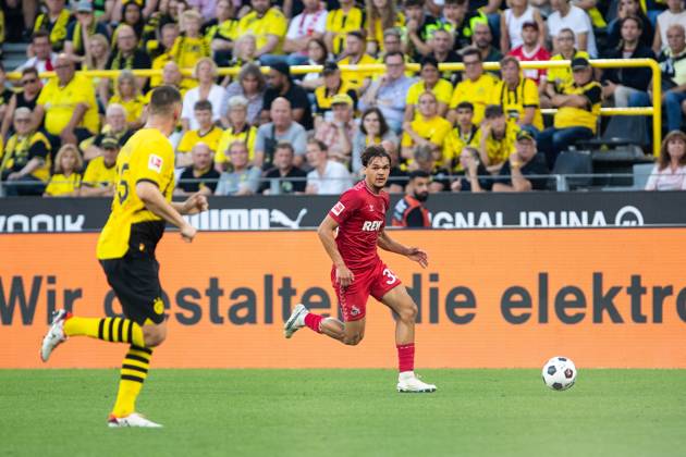 1.Bundesliga, 1.Spieltag: Borussia Dortmund - 1.FC Koeln, Dortmund, Signal Iduna Park, 19.08.2023 Max Finkgraefe (1. FC Koeln, 35) 1.Bundesliga, 1.Spieltag: Borussia Dortmund - 1.FC Koeln, Dortmund, Signal Iduna Park, 19.08.2023 DFL Regulations prohibit any of use of photographs as image sequences and quasi video Copyright: xBEAUTIFULxSPORTS Buriakovx