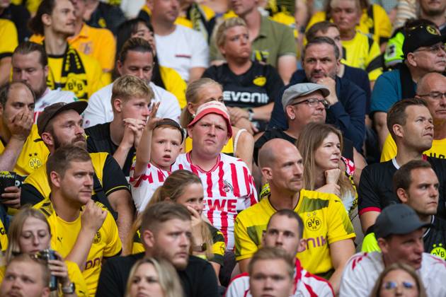 1.Bundesliga, 1.Spieltag: Borussia Dortmund - 1.FC Koeln, Dortmund, Signal Iduna Park, 19.08.2023 Fans von 1. FC Koeln 1.Bundesliga, 1.Spieltag: Borussia Dortmund - 1.FC Koeln, Dortmund, Signal Iduna Park, 19.08.2023 DFL Regulations prohibit any of use of photographs as image sequences and quasi video Copyright: xBEAUTIFULxSPORTS Buriakovx