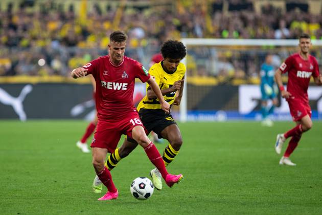 1.Bundesliga, 1.Spieltag: Borussia Dortmund - 1.FC Koeln, Dortmund, Signal Iduna Park, 19.08.2023 Rasmus Carstensen (1. FC Koeln) 1.Bundesliga, 1.Spieltag: Borussia Dortmund - 1.FC Koeln, Dortmund, Signal Iduna Park, 19.08.2023 DFL Regulations prohibit any of use of photographs as image sequences and quasi video Copyright: xBEAUTIFULxSPORTS Buriakovx