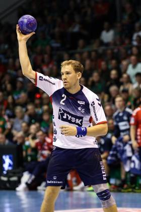 Simon Pytlick (SG Flensburg Handewitt,2) - Handball Bundesliga Saison 2023-2024 SC Magdeburg vs. SG Flensburg-Handewitt in der GETEC Arena in Magdeburg - Einzelbild,Aktion,Handball,Deutschland,03.09.2023