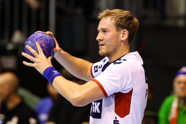 Simon Pytlick (SG Flensburg Handewitt,2) - Handball Bundesliga Saison 2023-2024 SC Magdeburg vs. SG Flensburg-Handewitt in der GETEC Arena in Magdeburg - Einzelbild,Aktion,Handball,Deutschland,03.09.2023