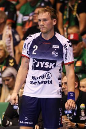 Simon Pytlick (SG Flensburg Handewitt,2) - Handball Bundesliga Saison 2023-2024 SC Magdeburg vs. SG Flensburg-Handewitt in der GETEC Arena in Magdeburg - Einzelbild,Aktion,Handball,Deutschland,03.09.2023