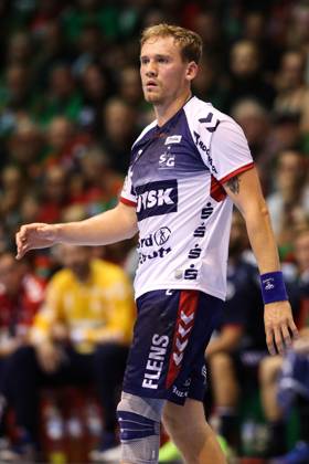 Simon Pytlick (SG Flensburg Handewitt,2) - Handball Bundesliga Saison 2023-2024 SC Magdeburg vs. SG Flensburg-Handewitt in der GETEC Arena in Magdeburg - Einzelbild,Aktion,Handball,Deutschland,03.09.2023