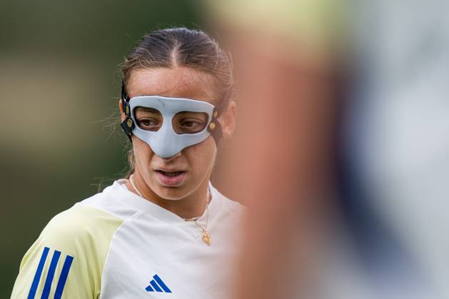 230925 Rosa Kafaji of the Swedish women s national football team during a training session on September 25, 2023 in Castel di Sangro. Photo: Mathias Bergeld BILDBYRAN kod MB MB0729 fotboll football soccer fotball nations league träning practice training sverige sweden dam bbeng uefa women?s nation league Copyright: MATHIASxBERGELD BB230925MB028