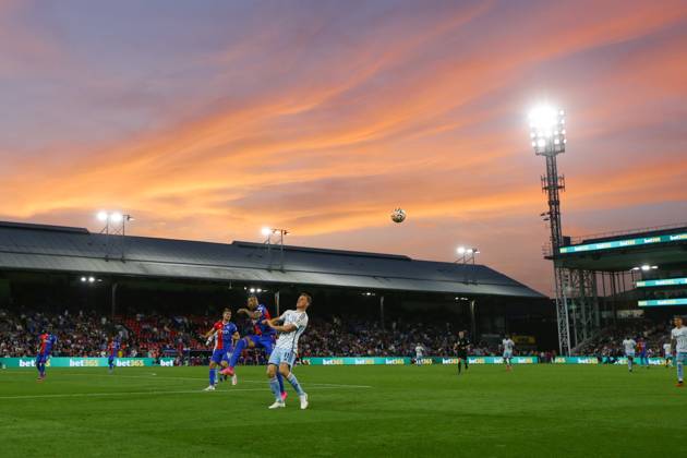 Crystal Palace v Nottingham Forest 07 October 2023, London - Premier League Football - Crystal Palace v Nottingham Forest - A general view of the evening sky at Selhurst Park - Photo: Jacques Feeney Offside. London UK Copyright: xJacquesxFeeneyx xOffsidexOffside